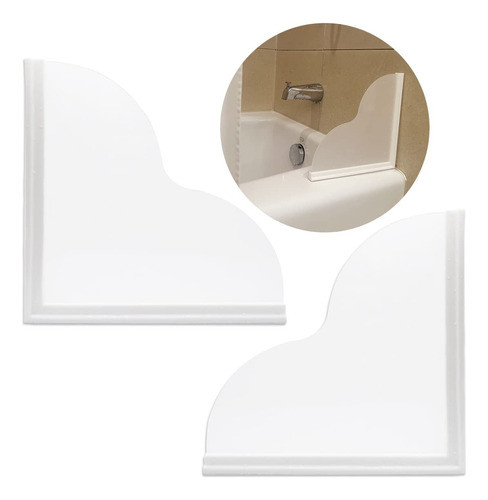 Heebabeys Protector De Salpicaduras De Ducha Extraible, Paqu 0