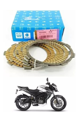 Kit Discos De Embrague Bajaj Pulsar Ns 200 Mk Motos #01 0