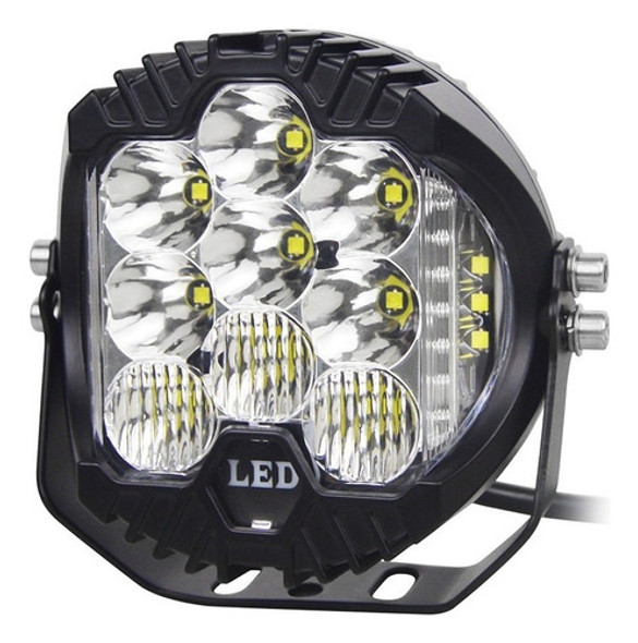 Farol Led Redondo 50w 5 Polegadas Para Jipe 0