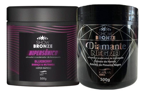 Kit Hipersônico Blueberry + Ativador Diamante Negro 0
