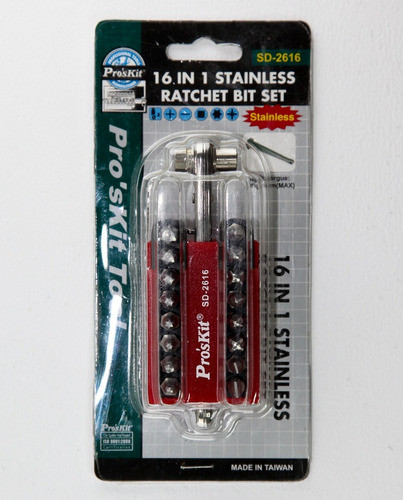 Set Destornilladores Proskit 16en1 Torx T10 T25 T30 T40 2616 1
