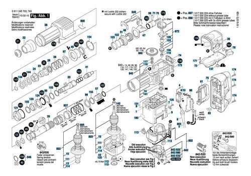 Buje Trasero Chapa  Felpa Bosch Gbh 7 De 7-45 De 11 De 1