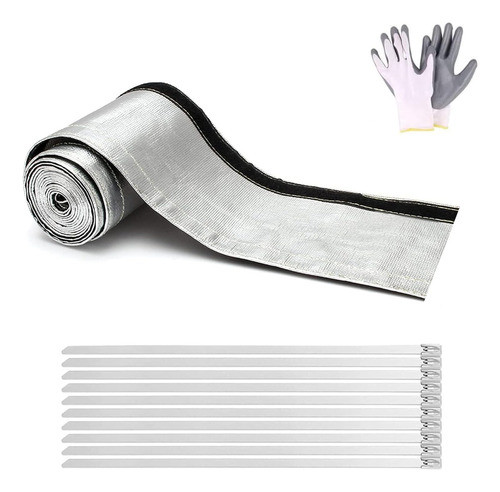 Tampa Térmica Para Linha De Combustível, Alumínio 105mm X 3m 0
