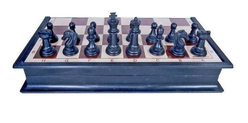 Conjunto Jogo De Tabuleiro 2 Em 1 Xadrez E Damas 8708-2 1