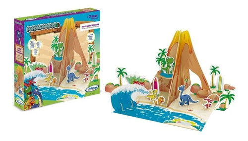 Brinquedo Para Criança 3d Playset Ilha Dos Fofossauros 1