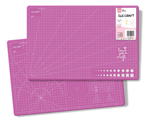 Base Para Corte Ibi Craft A3, Rosada 0