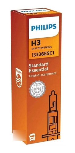 Lampada H3 24v 70w Philips Caminhão Lote 10 Pçs 0