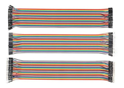 Kit 120 Cables Dupont Protoboard Arduino Mm Mh Hh 1