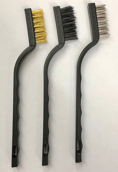 Juego 3 Cepillos De Alambre 95mm- Acero Nylon Cobre Limpieza 1