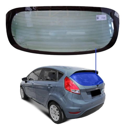 Vidro Traseiro Vigia Ford New Fiesta 2012 A 2023 Glasstech 0