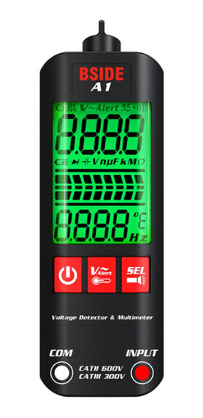 Multímetros Contam Multímetro Mini 2000 A1 Lcd Bside Live 0