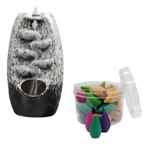 Fuente De Humo Grande Negro  + 40 Conos; Tienda Que Regalo 0