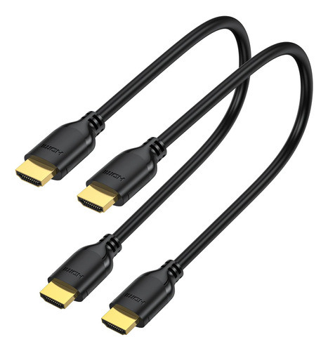 Uvooi Cable Hdmi Corto 1 Pie, Paquete 2, 4k 1ft Cable Hdmi A 0