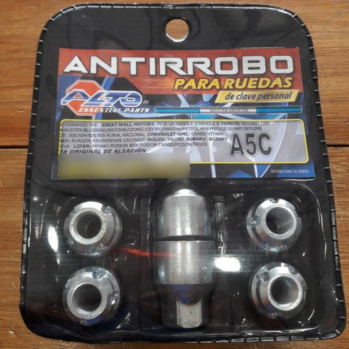 Bulon Tuerca Antirrobo Nissan Patrol Sólo Para 4x4 1
