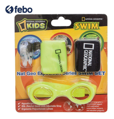 Set De Natación 4 Piezas National Geographic De Niño/a Febo 1