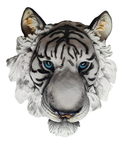 Estátua De Cabeça De Tigre 3d Montada Na Parede Estatueta 1