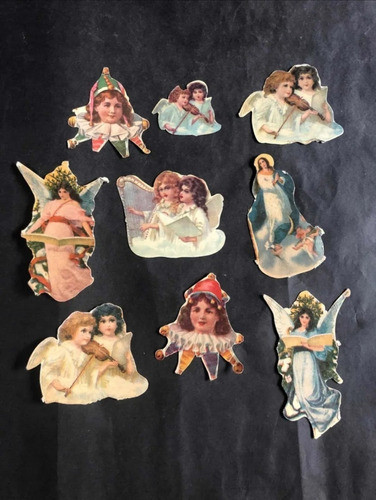 Antigua Figurita Niñas 1930 Lote X 9 54302 1