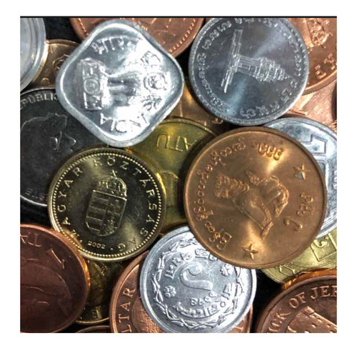Lote 10 Monedas Paises Exoticos - Africa - Asia - Oceania 0