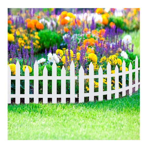 Cerca De Plástico Set X 4 Unid En Punta Jardín Cantero 1