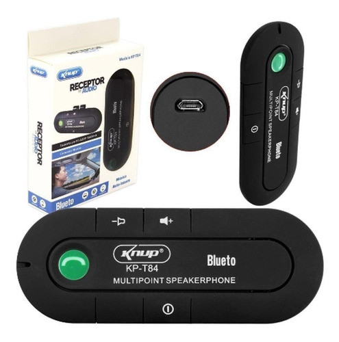 Receptor De Áudio Bluetooth Kp-t84 Compatível Fone De Ouvido 0