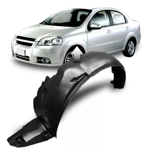 Pasarrueda Plastico Aveo 2009 A 2011 Guardaplas Izquierdo 0