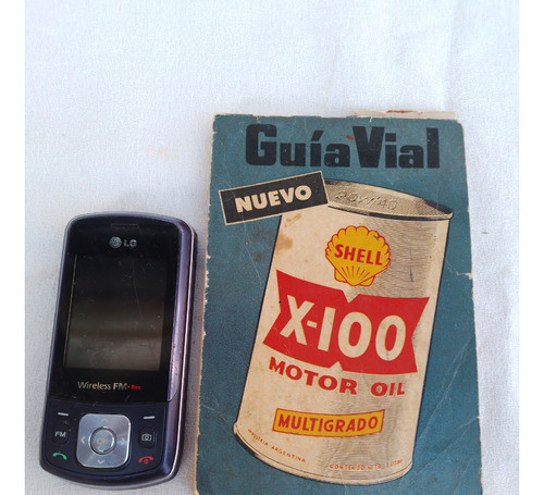 Antigua Guía Vial Shell X-100 Rutas Mapas Señalización 0