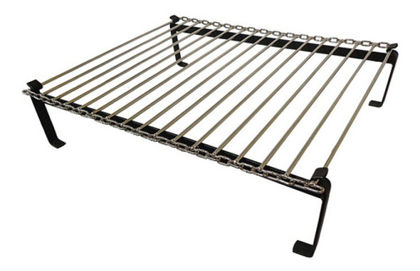 Parrilla De Alambre Cromado Plegable De Enrrollar Con Funda 0