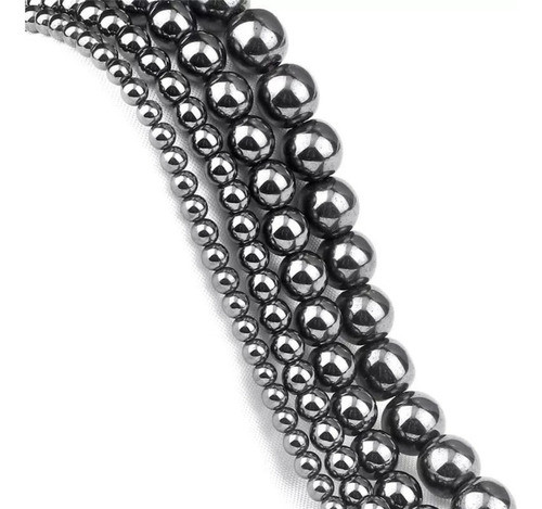 Fio De Pedra Natural Hematita 6mm Aprox 60 Contas 1