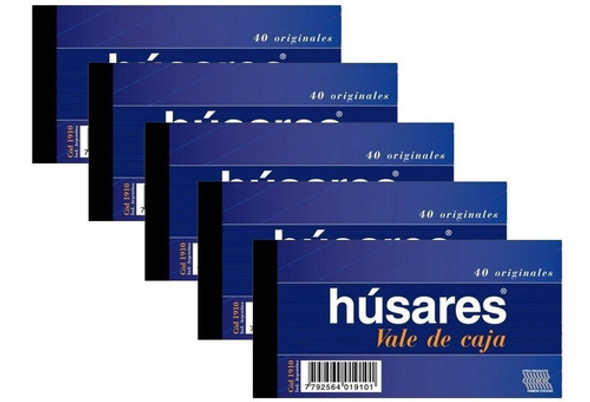 Talonario Husares 1910 Vale De Caja X 40 Originales Pack X 5 0