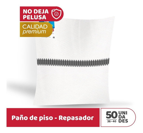 50 Paños Multiuso - Repasador Y Trapo De Piso - Pañoplus 1
