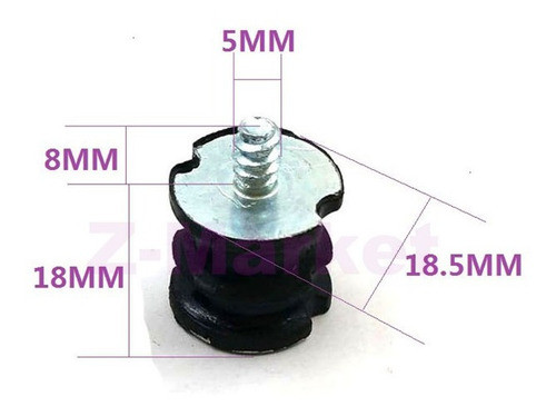1 Pç Amortecedor(pequeno) Motosserra Husqvarna 61/272 0