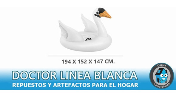 Colchoneta Inflable Mega Cisne Intex 152 X 194 Cm. 1 Colchoneta Inflable Mega Cisne Intex 152 X 194 Cm. 1