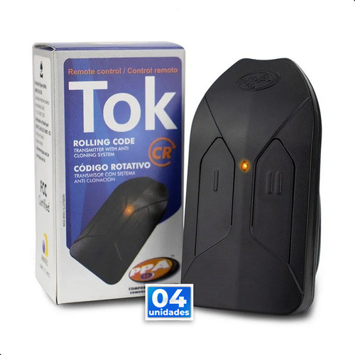 4 Controle Remoto Ppa Tok 433 Mhz Original Portão Eletrônico 0