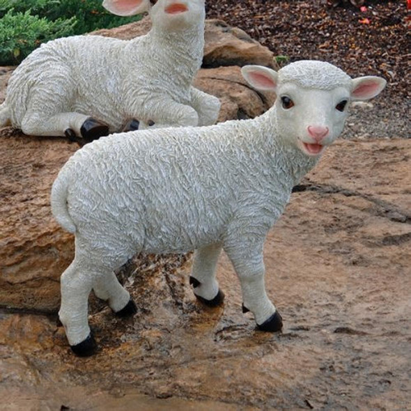 Diseño Toscano Yorkshire Standing Lamb Statue 1 Diseño Toscano Yorkshire Standing Lamb Statue 1