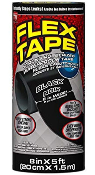 Cinta Flex Tape Impermeable De Goma, 8 Pulgadas X 5 Pies, Ne 0