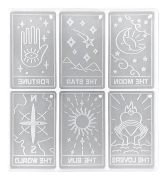Molde De Resina Para Cartas De Tarô Moldes De Epóxi De Silic 0