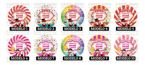 100 Adesivos Personalizados Rótulos Tamanho 4x4 Cm 1