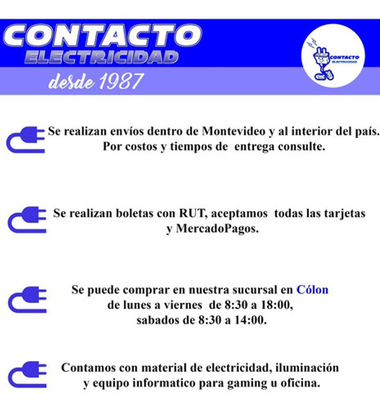Caja Richi 8mód /  2 Toma Schuko /2 Tomas Mod / 2 Tomas Euro 1