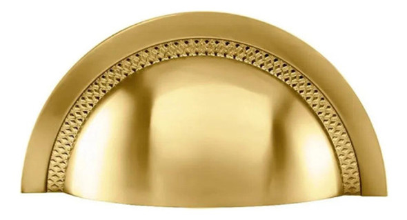 Kit C/ 6 Unidades Shell Gold 64mm Concha Zen Design 0