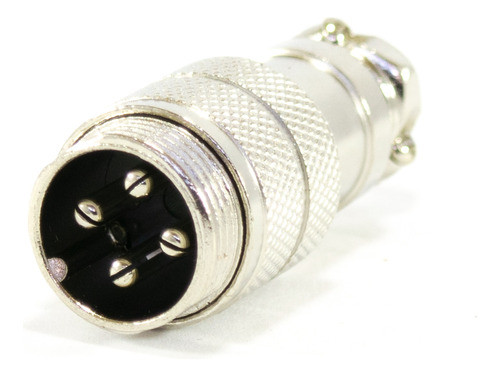 2 Fichas Conector Macho Cable Microfono 4 Pines Rosca Din 0