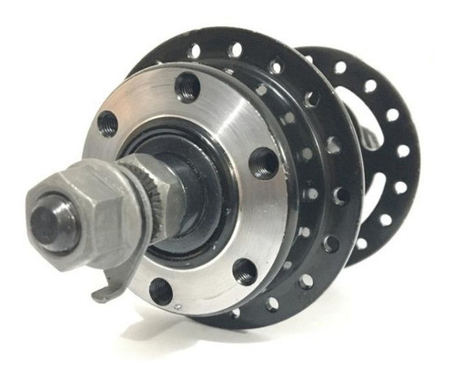 Cubo Traseiro Freio Disco Bicicleta Rosca 36f Aço 0