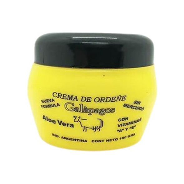 Pote Crema De Ordeñe Aloe Vera Vitaminas A Y E  180 Grs 0