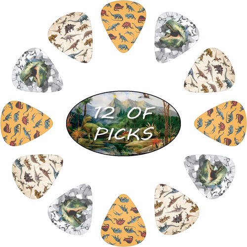 Púas De Guitarra De Dinosaurio Para Niños, Púas De Guitarra 0