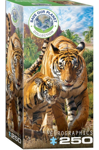 Puzzle De 250 Piezas Tigers - Eurographics 0