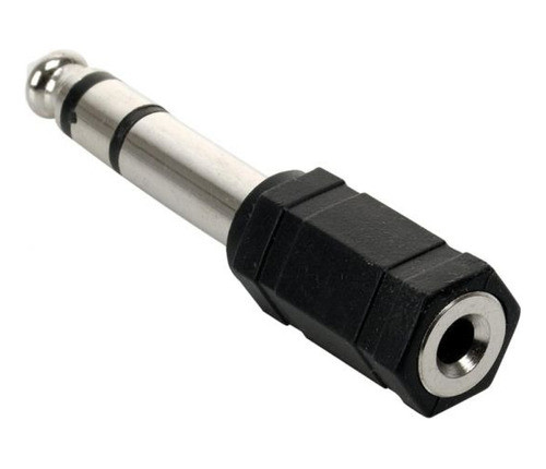 Adaptador Auxiliar Audio 3.5 Hembra A 6.35 Macho 0