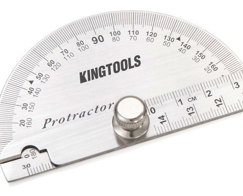 Transferidor De Ângulo Meia Lua Goniômetro 0-180º Kingtools 1
