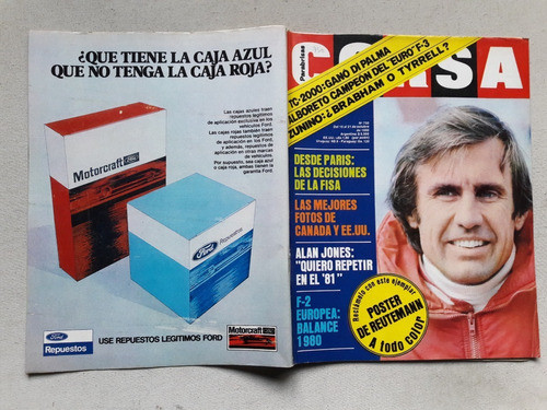 Revista Corsa Nº 750 Octubre 1980 - Reutemann - F1 Montreal 0