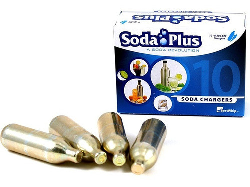 Capsulas Co2 Soda Carbonatar Sifon 8 Gramo Recarga Pack X 10 0