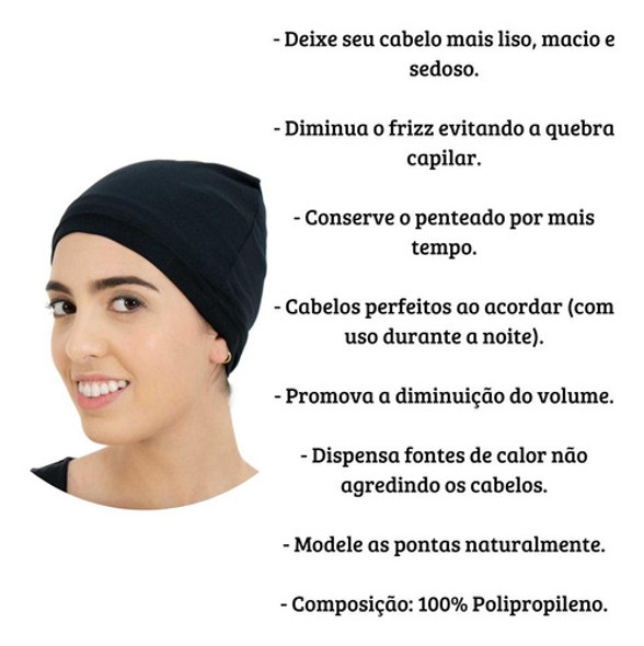 Touca Nero Com Barra - Kit 3 Unidades 1