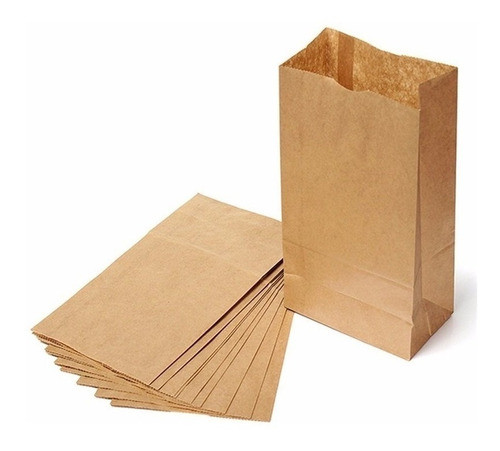 Bolsas Delivery Papel Kraft (madera Ecológica) Nro 2 X 1000 0
